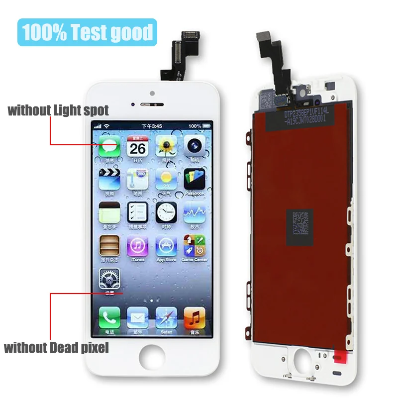 Сменный экран bщетка для iPhone 5 / 5S/5C оригинальный ЖК дисплей AAA с цифровым
