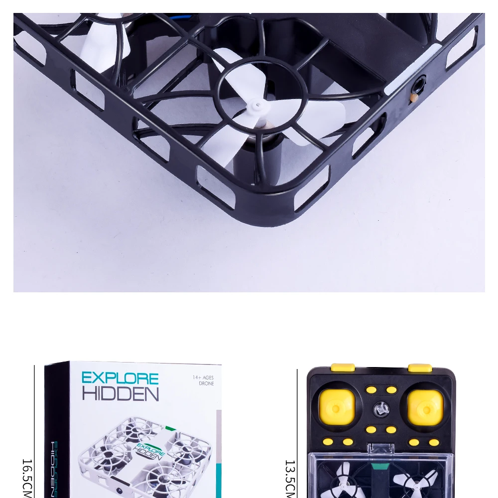 EBOYU QS003 Wi-Fi FPV 2,4G 6 оси гироскопа 3D флип 0.3MP HD Камера ударопрочное Структура удержания высоты мини-Квадрокоптер с дистанционным управлением Дрон RTF