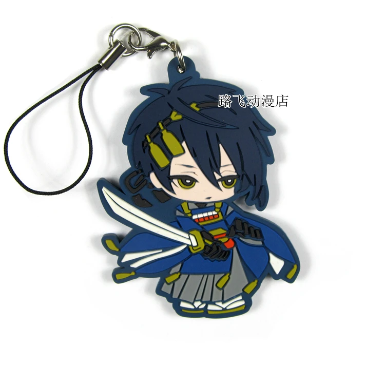 Touken Ranbu Online Mikazuki Munechika Yamanbagirikunihiro Akashi Kuniyuki аниме мобильный телефон Bag резиновый