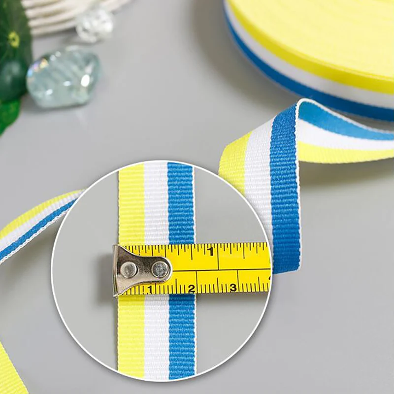 Лента с принтом Grosgrain трехцветная лента 20 мм высокое качество ручная работа шитье