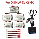 Аккумулятор для квадрокоптера Syma X5, X5C, X5uw, x5uc, x5hw, x5hc, 3,7 в, 1400 мА  ч
