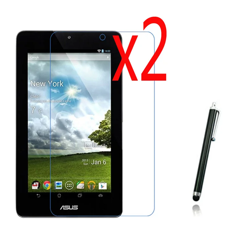 2х пленки + ткань 1x Стилус ЖК-прозрачная защитная пленка для ASUS MeMo Pad 7 ME172 ME172V
