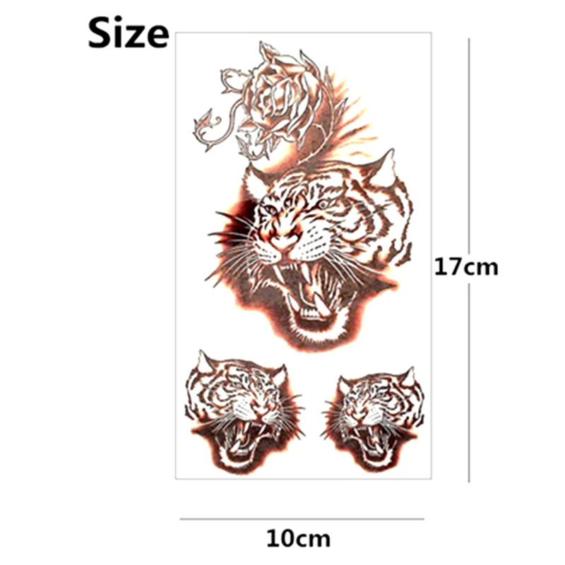 Временная татуировка Nu-TATY Rage Tiger Growl боди-арт наклейка на руку с флеш-татуировкой s