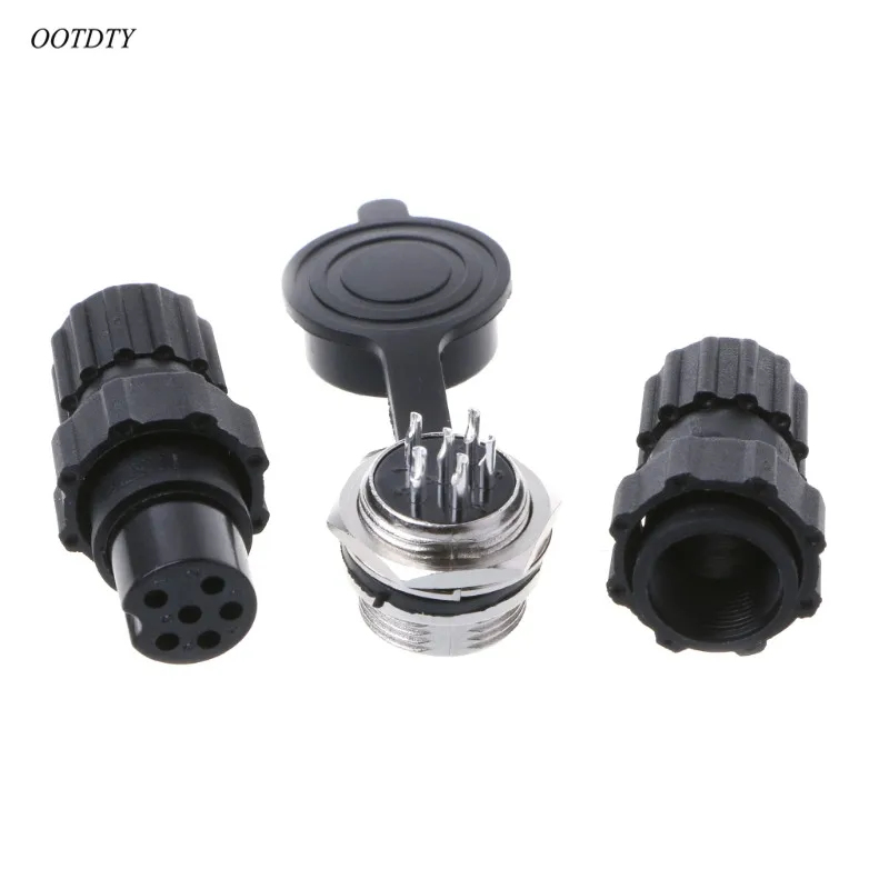 OOTDTY GX16 водонепроницаемый авиационный разъем розетка датчик 2/3/4/5/6 Pin