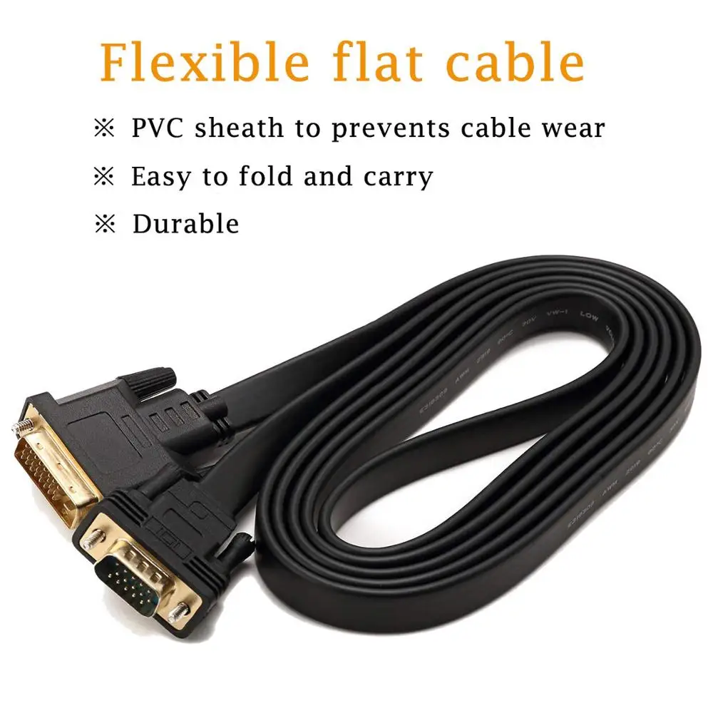 Dvi-d vga кабель адаптер DVI-D 24 1 в VGA конвертер dvi-d для монитора проектора ПК |