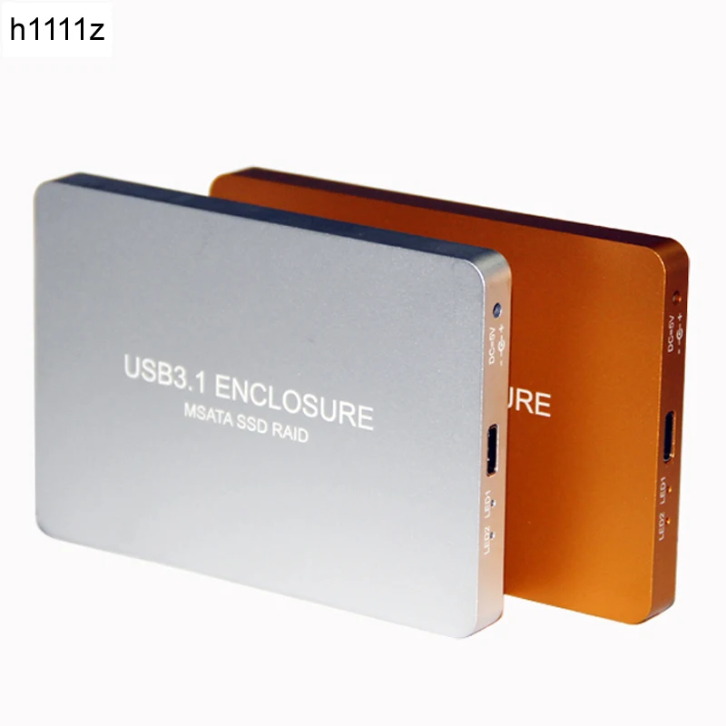 Адаптер для жесткого диска с USB 3 1 и 2 портами MSATA SSD Raid 0 PM 3030 3050 внешний корпус 800