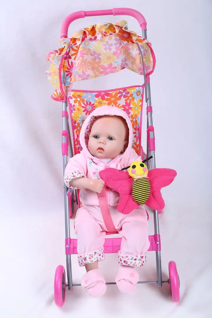 Кукла bebe Reborn мягкая силиконовая с большими глазами 49 см рождественский