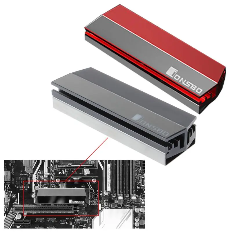 Алюминиевый сплав M.2 радиатор SSD твердотельный жесткий диск охладитель