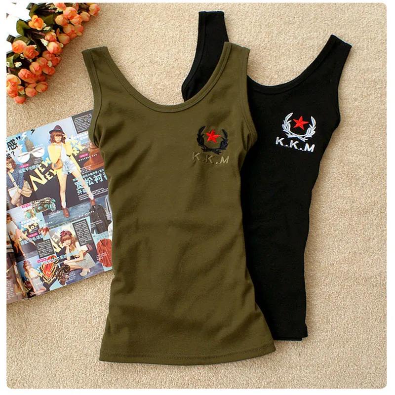 2017 Летний Новый женский жилет для влюбленных тонкий армейский зеленый