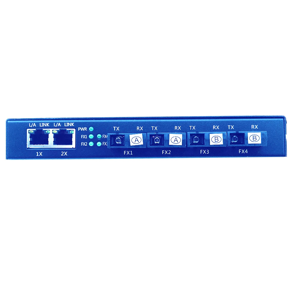 Коммутатор Gigabit Ethernet промышленного класса 4 порта 1 25 ГГц волоконно оптический 2 RJ45