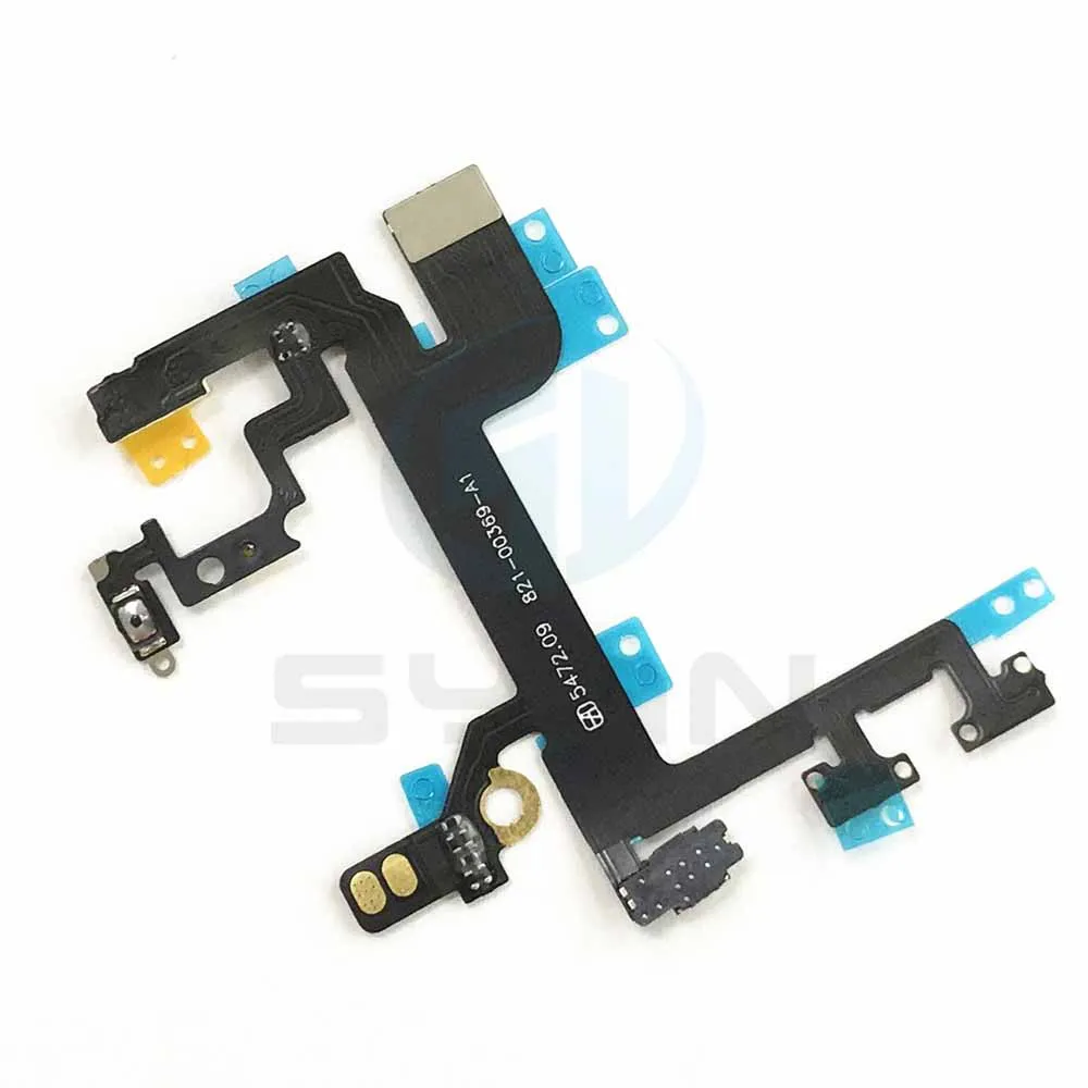 Бесшумный кнопочный переключатель громкости гибкий кабель для iphone 5 5s 6 6 plus 7 7 plus 8 8 plus Кабель голосового управления