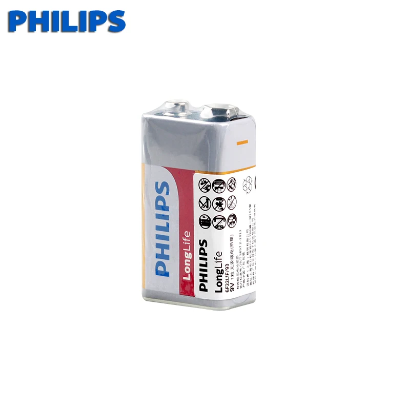 2 шт/philips PP3 6F22 6LR61 MN1604 9V Супер сверхмощные сухие батареи не перезаряжаемые для радио камеры