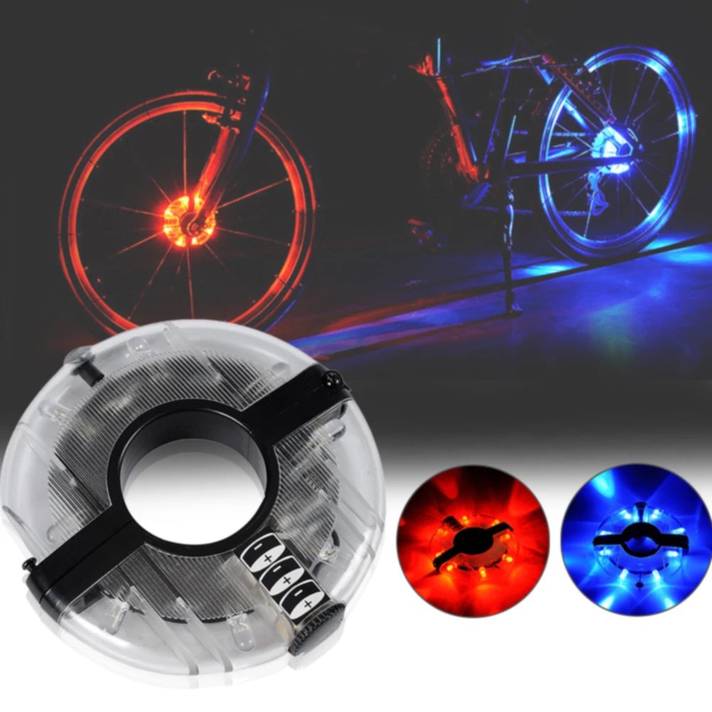 Tire Lamp Waterproof Colorful Motorcycle Spoke Light Led Warning ABS Wheel Decorative Flash Bike Safety 3 Mode Bicycle | Спорт и