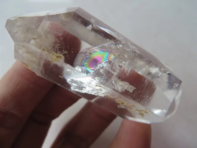 AAA супер прозрачный кварцевый кристалл алмаз херкимера с большими радужными