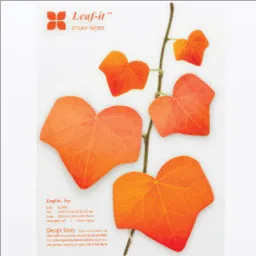 Клейкая бумага для заметок с милыми листьями Стикеры декоративные