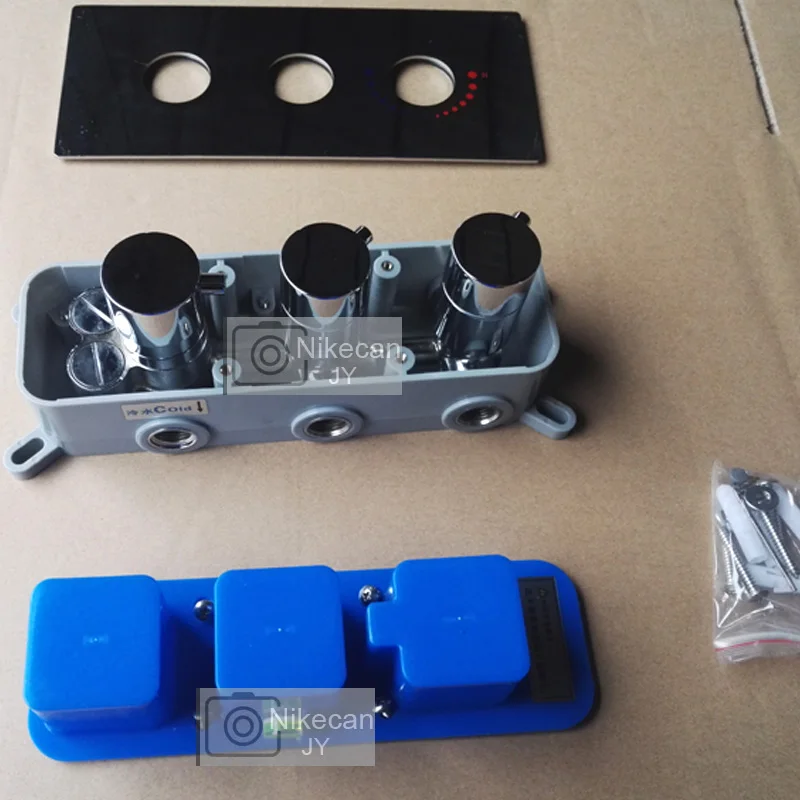 Термостатический набор для душа Потолочная насадка 10-дюймовая Массажная Душевая