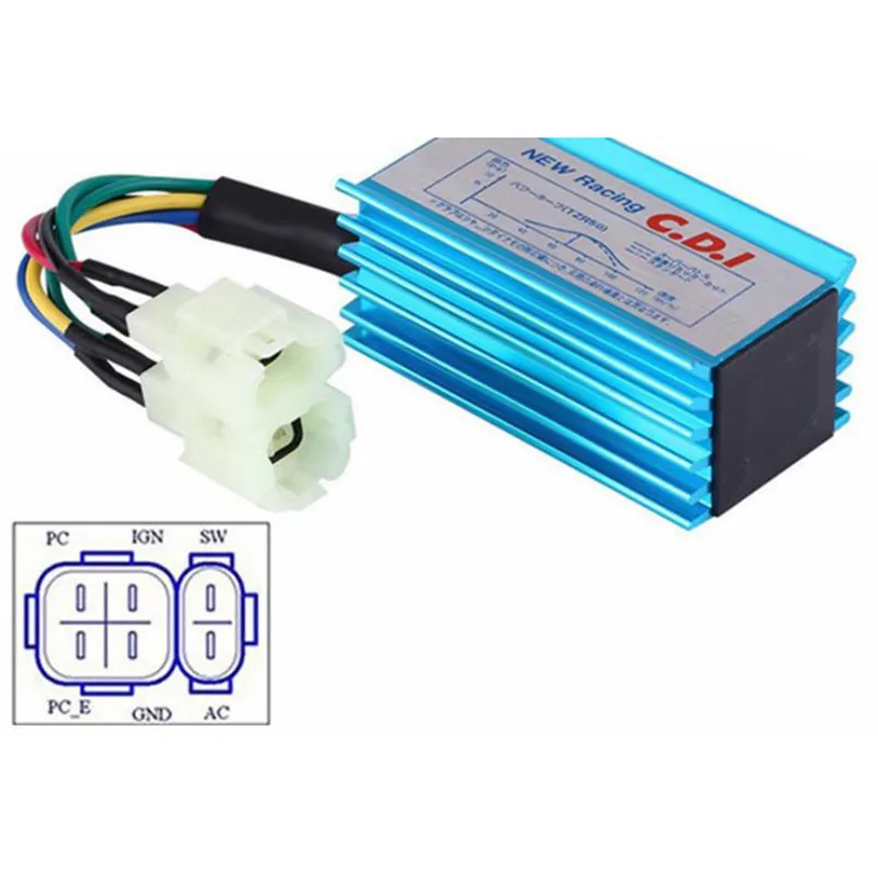 6pin Performance Racing CDI коробка+ Катушка зажигания для GY6 Скутер мопед 50CC 150CC