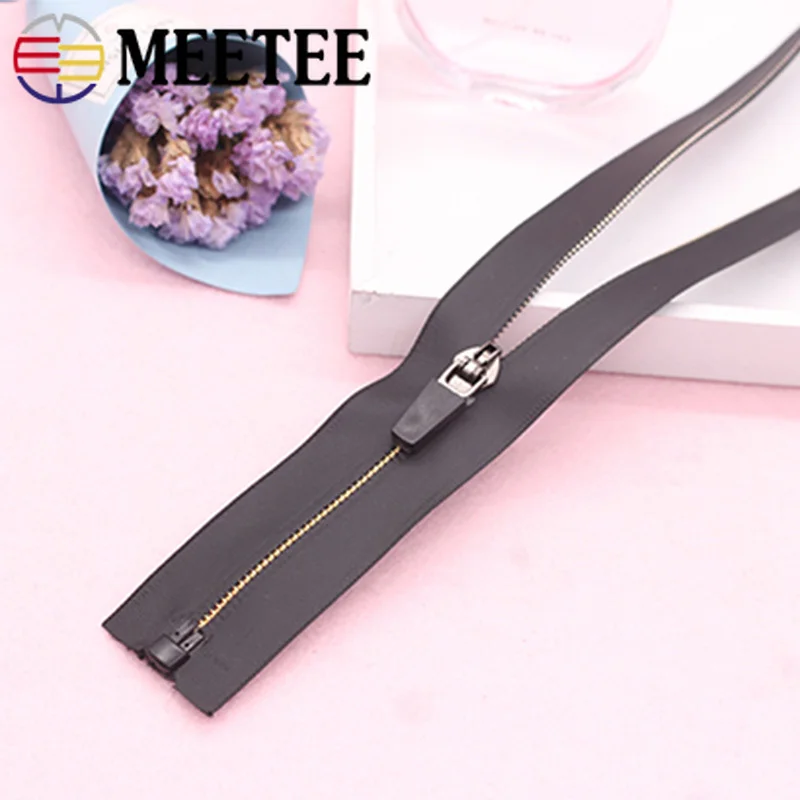 Meetee 5 # Нейлон непромокаемые застежки молнии 75 см Open end молния DIY сумка пальто