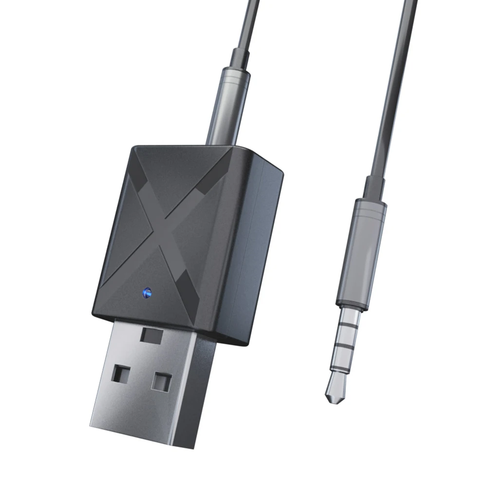 Bluetooth-трансмиттер 5 0 с приемником 3 мм AUX стерео беспроводной Bluetooth-адаптер для