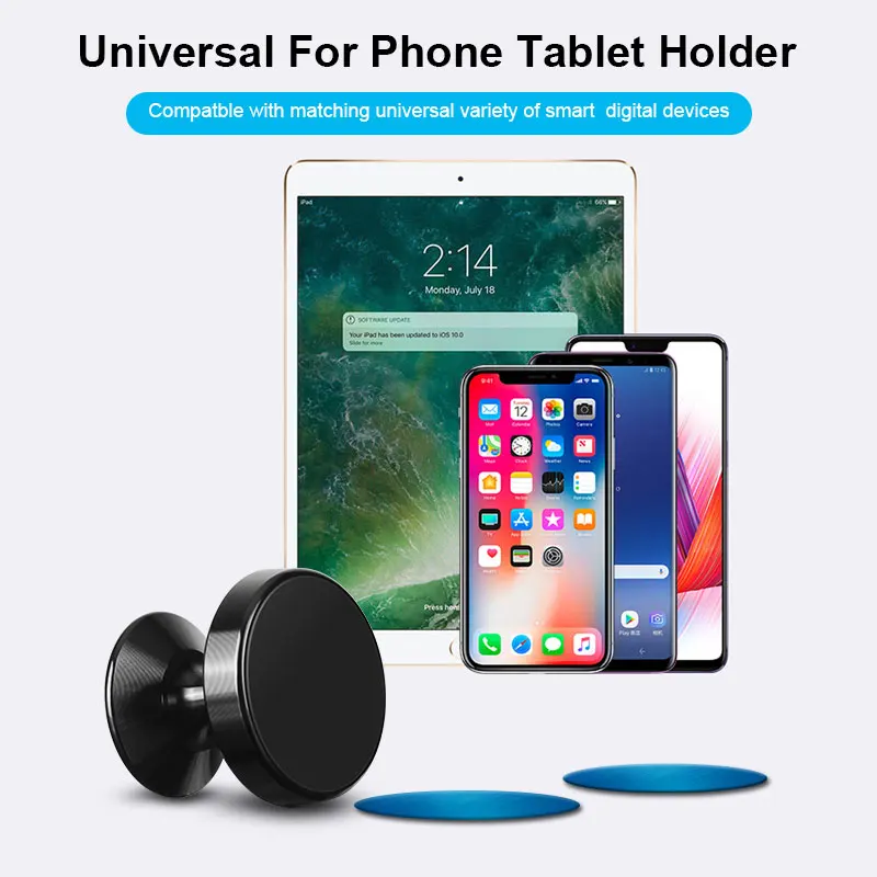 

Coolreall Magnetic Car Phone Holder For iPhone XS X Xiaomi Magnet Mount Car Holder For Aluminum Alloy Universal Car holder