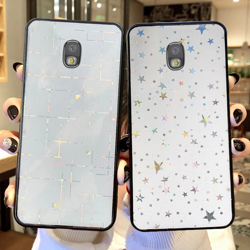 For Samsung J3 2017 Case J330 Fashion Gradient Laser Silicon Soft for Galaxy J5 J7 J530 J730 | Мобильные телефоны и
