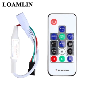 Светодиодный мини-пульт дистанционного управления RGB с 14 клавишами, 14-клавишный контроллер постоянного тока 5 в-24 в, Sp103E, WS2812, WS2811, цветной для 5050, 3528, светодиодный