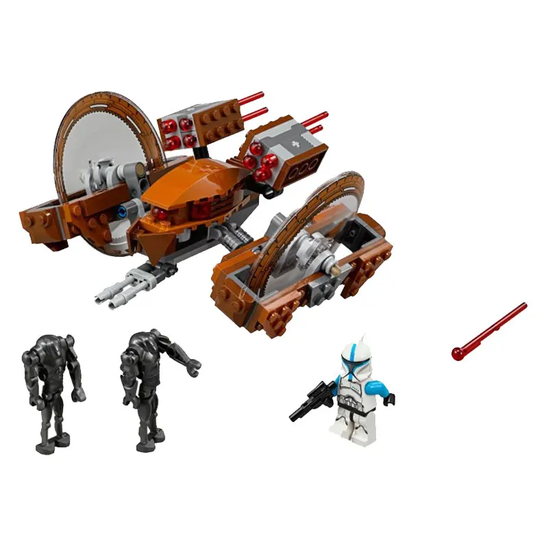10370 Hailfire class Droid Tank Wars модель строительных блоков совместимая с 75085 игрушками для
