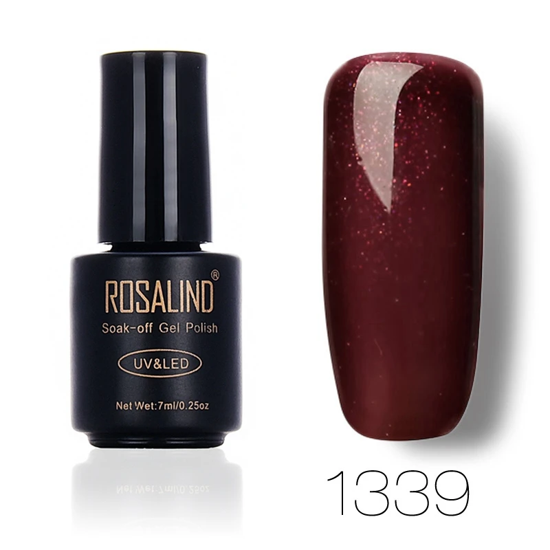 ROSALIND гель 1S 1323-1465 Vernis Полупостоянный обнаженный лак для ногтей 7 мл замачиваемый лак для ногтей маникюрный гель лак - Цвет: 1339