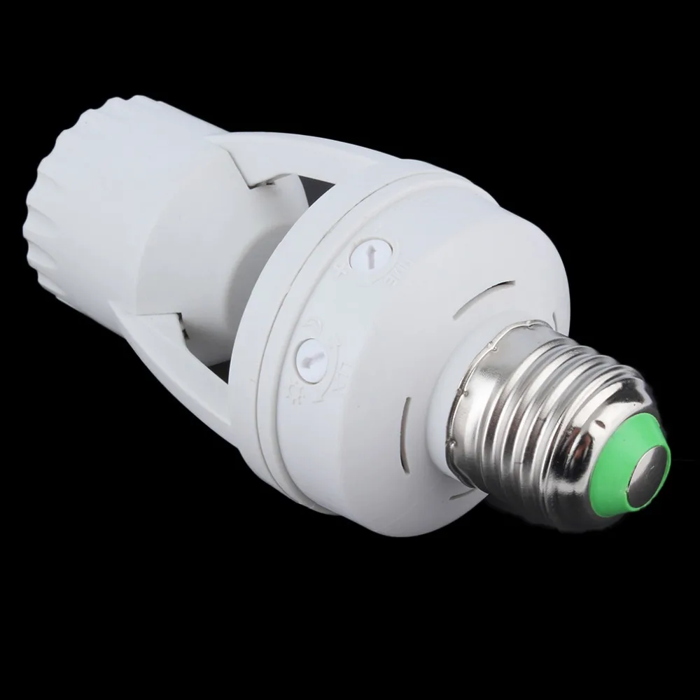 New 360 Degrees PIR Induction Motion Sensor IR infrared Human E27 Plug Socket Switch Base Led Bulb light Lamp Holder AC 110-220V | Лампы и