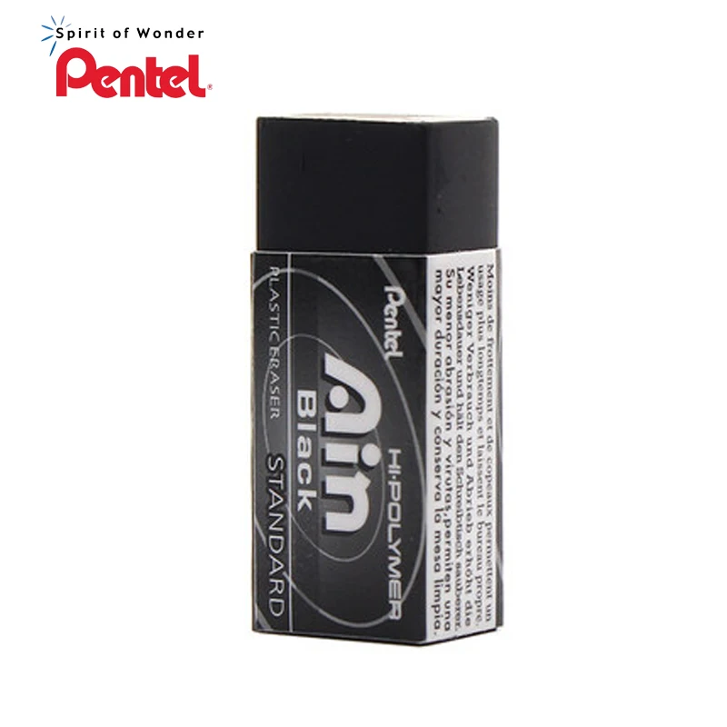 Pentel ZEAH06 черный ластик 12 штук аин Привет полимер пластиковый карандаш 43*18*11 мм