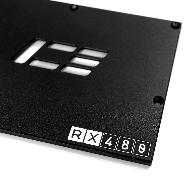 Черная задняя панель Icemancooler AMD Radeon RX 480 графическая плата для Толщина 6 мм оптовая