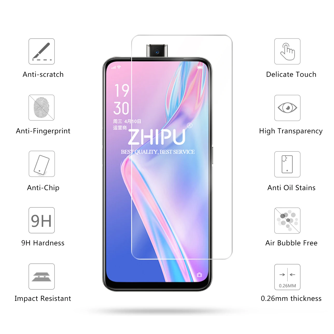 Закаленное стекло для OPPO K3 Youth Edition защита экрана 2.5D 9H закаленное защитная