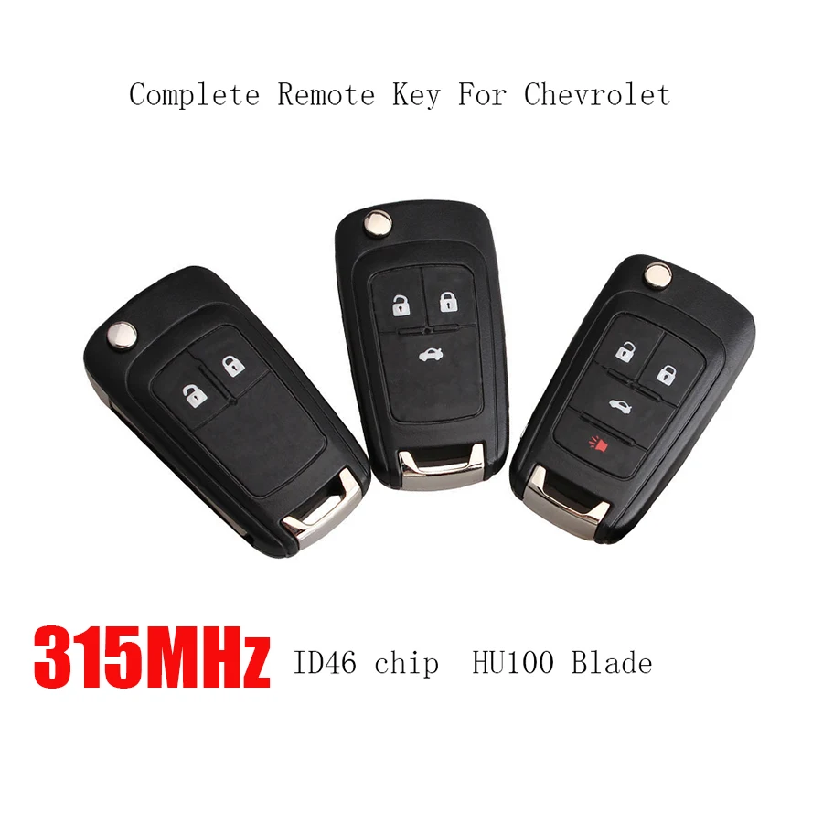 315 МГц 2/3/4 кнопки Автомобильный Дистанционный ключ для Chevrolet Malibu Orlando Cruze Aveo Spark Sail