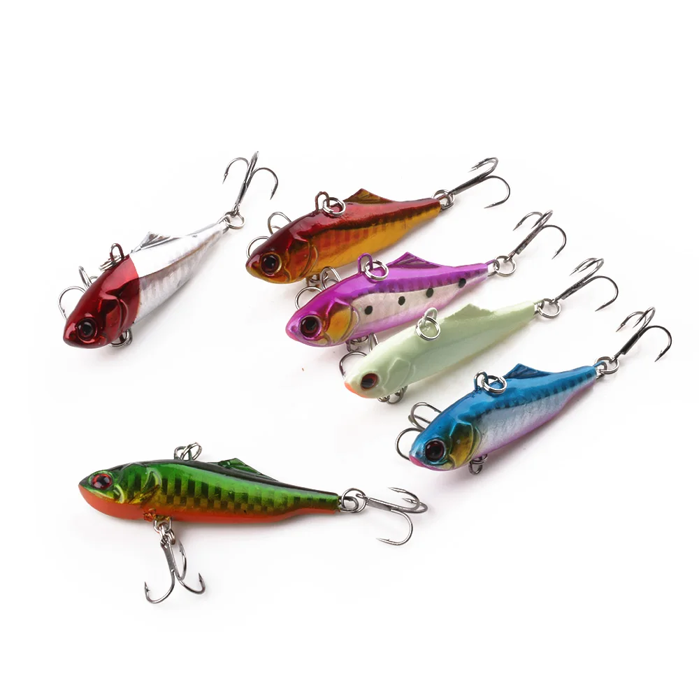 

HENGJIA 1pcs Sinking Hard Fishing Lure VIB 6CM 14G 6# Hooks plastic crankbait wobblers Vibration
