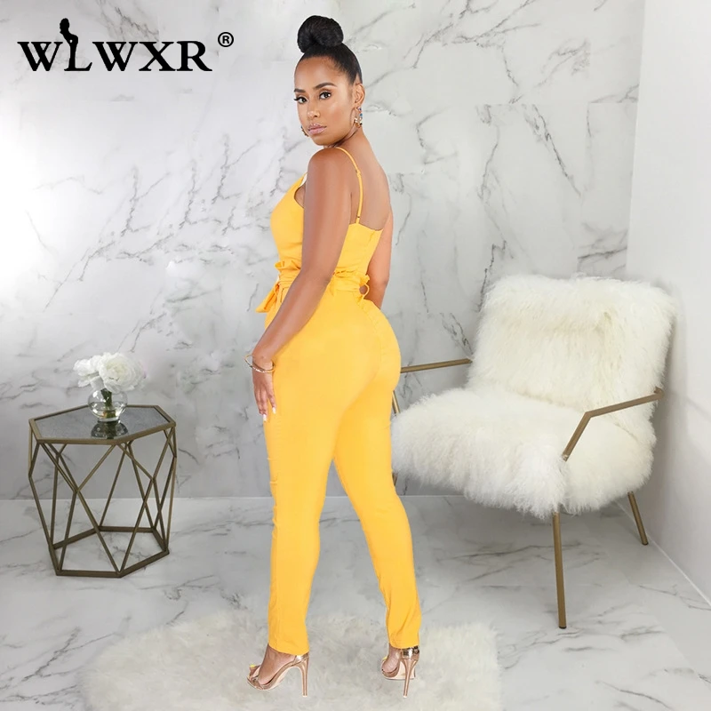 WLWXR Повседневное Bodycon Летний комбинезон для женщин игровая одежда бинты спинки Дамы волнующие Клубные Комбинезоны женские Комбинезоны