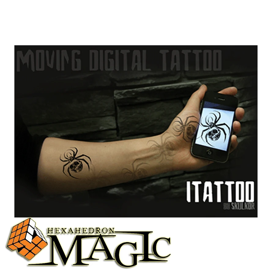 ITattoo от Skulkor (включая трюк)/магический трюк для улицы/оптовая продажа/бесплатная