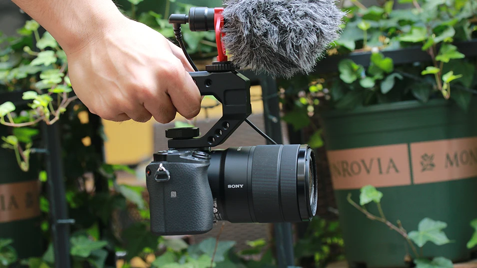 UURig R005 Универсальный DSLR Топ Ручка видео стабилизирующий удлинитель w Холодный башмак крепления для мониторов микрофонов светодиодный видео светильник