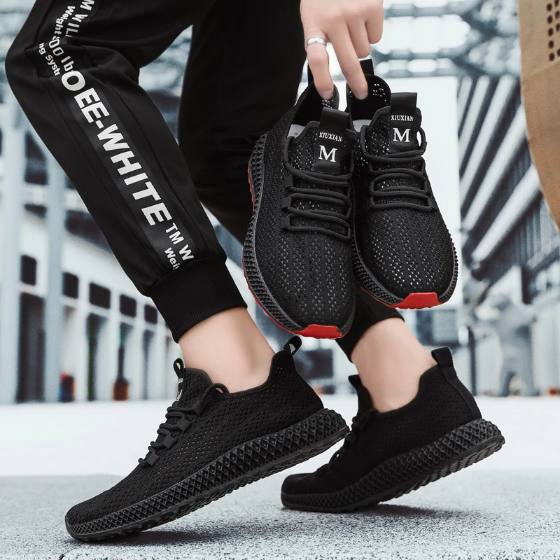 Мужские кроссовки для бега удобные легкие красного цвета недорогие дышащие