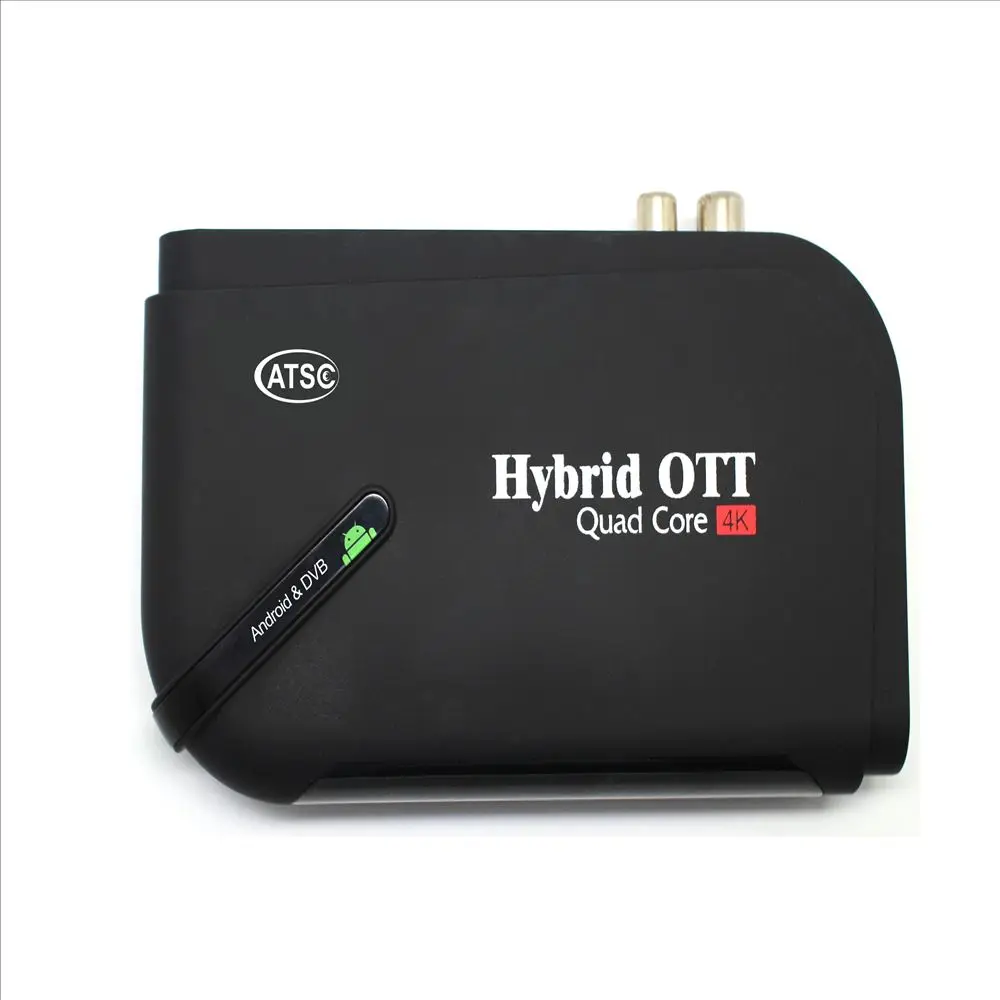 DVB ATSC android 7 1 инфракрасный дистанционный пульт flash8gb ddr1gb Гибридный ott iptv приставка