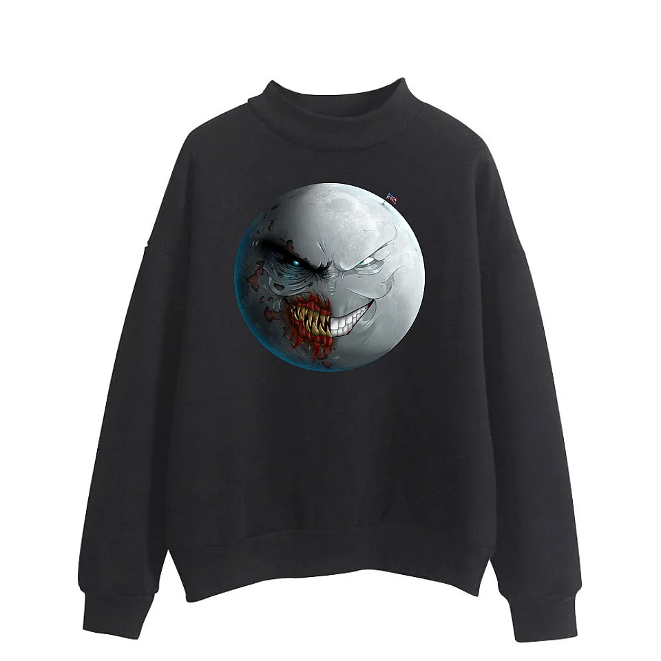 

MR MOON Hoodies Sweatshirts Women/Men Long Sleeve Anime Turtleneck Hoodie Sweatshirt harajuku Streetwear Tracksuit Tops Clothes