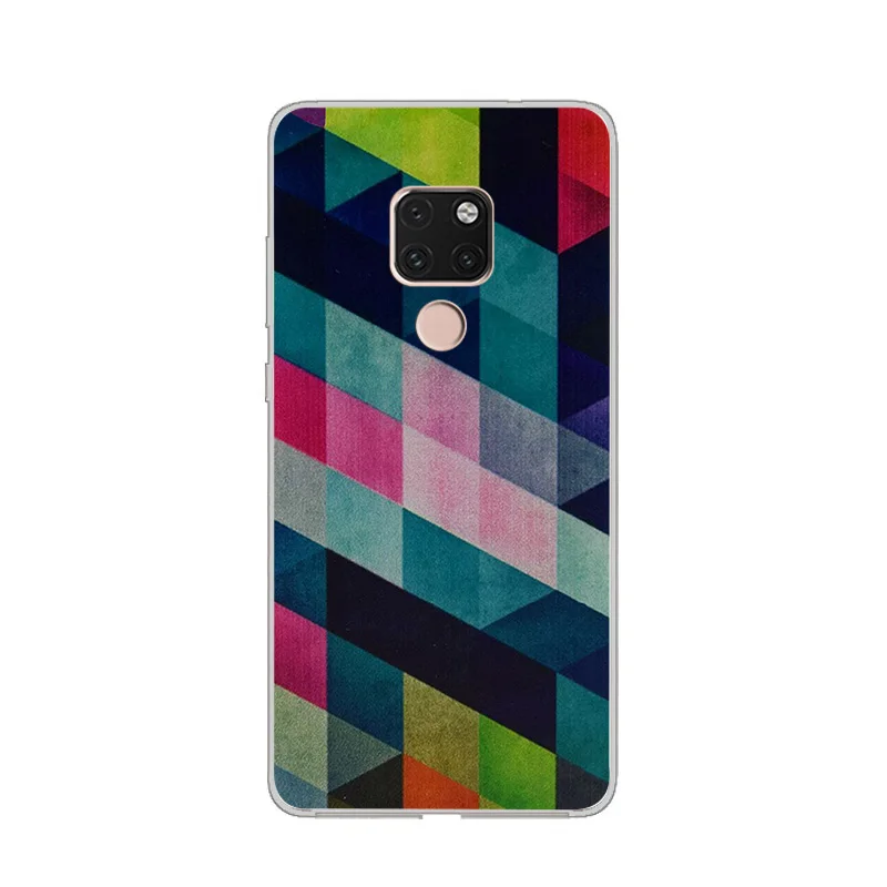 Ciciber чехол для Huawei Mate 20 Pro Lite X Coque 10 9 телефона мягкий ТПУ акварельный клетчатый Fundas