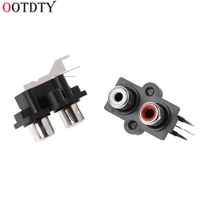 OOTDTY 10 шт. 2/4/6 отверстия RCA гнездовой разъем Стерео Аудио Видео AV