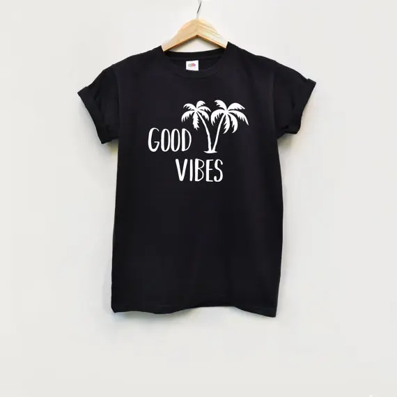 Футболка с надписью Good vibes футболка в подарок стиле Холодное сердце унисекс