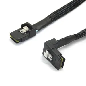 

Cablecc SFF-8087 Mini SAS 4i 36 P to 36Pin Angled 90D Cable 1m