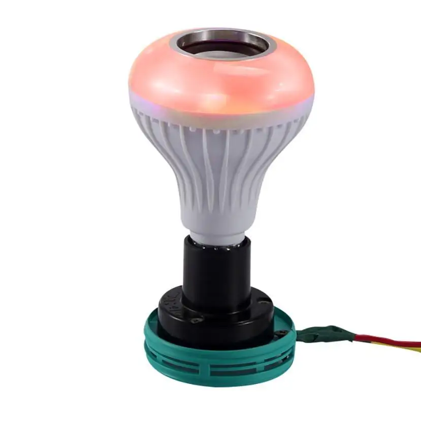 12 Вт светодиодный RGB Беспроводной Bluetooth Динамик вспышка музыка лампы