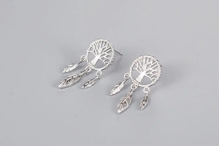 Женские серьги гвоздики Древо жизни из серебра 925 пробы|silver studs|sterling silver studssilver stud