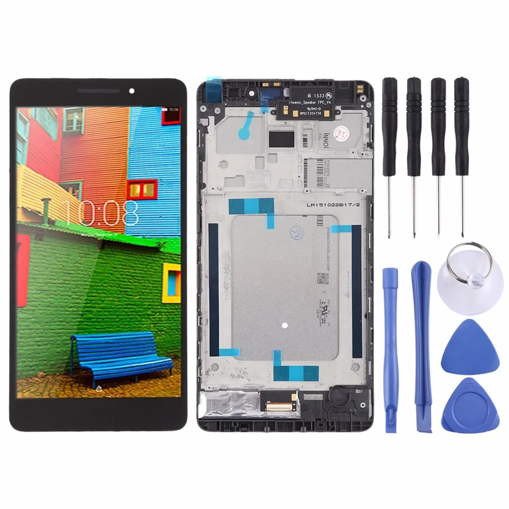 Новый ЖК-экран и цифровой преобразователь в сборе с рамкой для Lenovo PHAB Plus PB1-770 PB1-770N