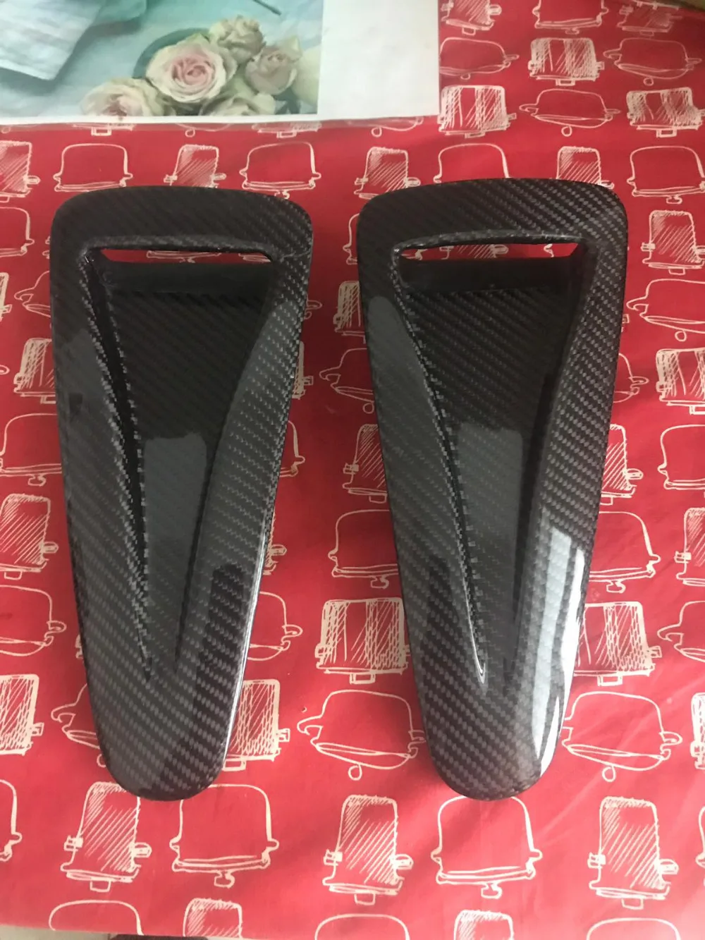 Per R35 GTR OEM вытяжные отверстия капюшона кофано Prese de Aria Ковш (Coppia) из углеродного