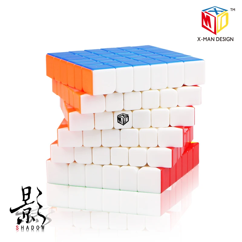 XMD Qiyi X MAN теней кисть Shadow M 6x6x6 Магнитный магический куб 6x6 Скорость cubo magico