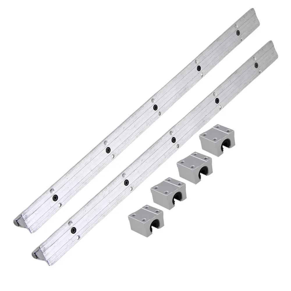Серебряный Открытый роликовый подшипник скользящий блок и L500 мм SBR10 линейная